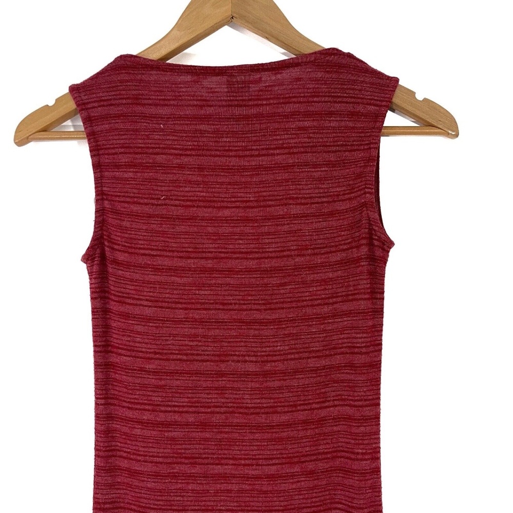 Estam Women’s Size Small Pink Sequin Mesh Front Sleeveless Stretch Mini Dress - Picture 9 of 11